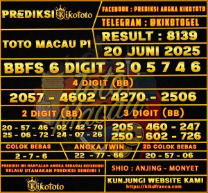 TOTO MACAU P1 