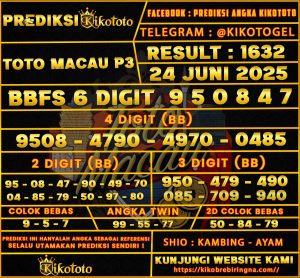 TOTO MACAU P3 