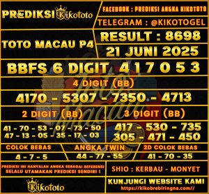 TOTO MACAU P4 