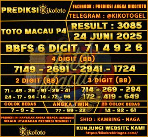 TOTO MACAU P4 