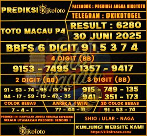 TOTO MACAU P4 