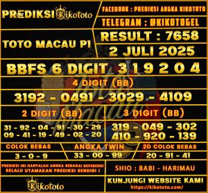 TOTO MACAU P1 