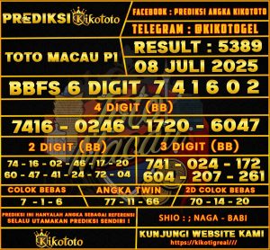 TOTO MACAU P1 