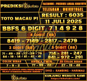 TOTO MACAU P1 