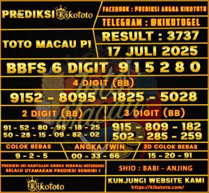 TOTO MACAU P1 