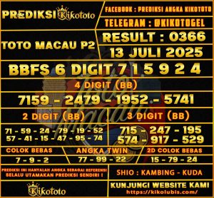 TOTO MACAU P2 