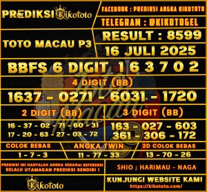 TOTO MACAU P3 