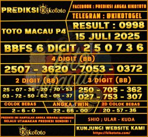 TOTO MACAU P4 15