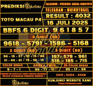 TOTO MACAU P4 