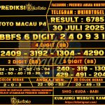 TOTO MACAU P4 30