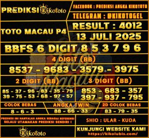 TOTO MACAU P4