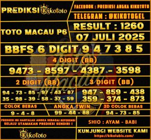 TOTO MACAU P6