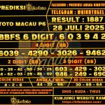 TOTO MACAU P6 28