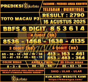 TOGEL TOTO MACAU P3 16
