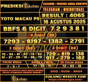 TOGEL TOTO MACAU P5 16