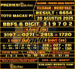 TOTO MACAU P1 20