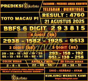 TOTO MACAU P1 21