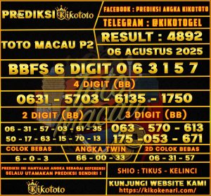 TOTO MACAU P2 06 8