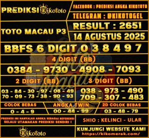 TOTO MACAU P3