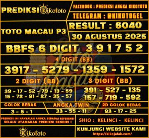 TOTO MACAU P3