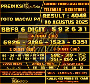 TOTO MACAU P4 20