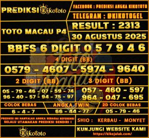 TOTO MACAU P4