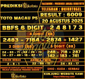 TOTO MACAU P5 20