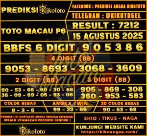 TOTO MACAU P6 15