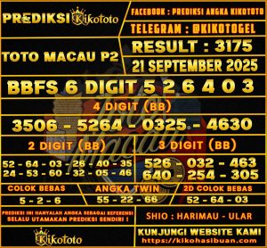 TOTO MACAU P2 