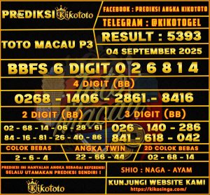 TOTO MACAU P3