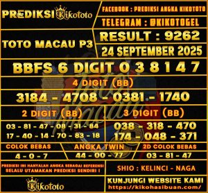 TOTO MACAU P3