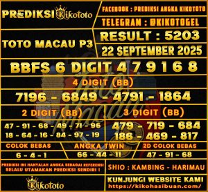 TOTO MACAU P3