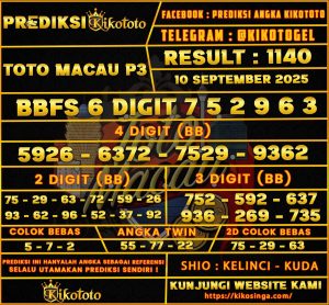 TOTO MACAU P3