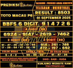 TOTO MACAU P6