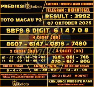 TOTO MACAU P3