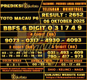 TOTO MACAU P6