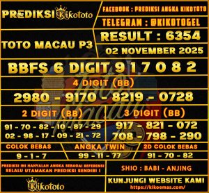 TOTO MACAU P3
