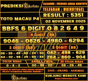 TOTO MACAU P4