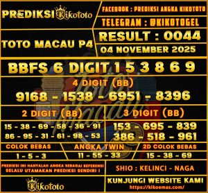 TOTO MACAU P4