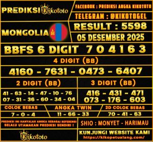 PREDIKSI TOGEL MONGOLIA