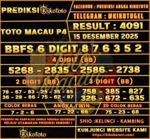 PREDIKSI TOGEL TOTO MACAU