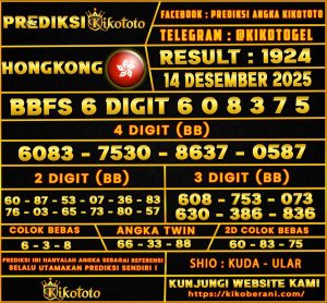 PREDIKSI TOGEL HONGKONG 14 DESEMBER 2025
1924