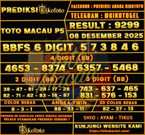 PREDIKSI TOGEL TOTO MACAU P5