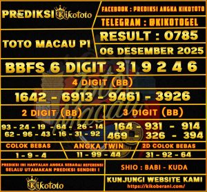 PREDIKSI TOGEL TOTO MACAU