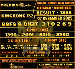 PREDIKSI TOGEL KINGKONG