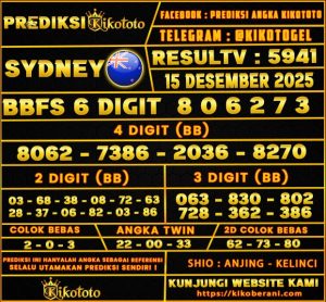 PREDIKSI TOGEL SYDNEY