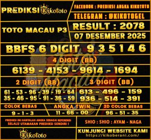 PREDIKSI TOGEL TOTO MACAU