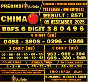 PREDIKSI TOGEL CHINA