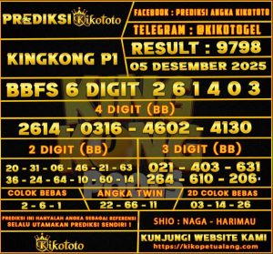 PREDIKSI TOGEL KINGKONG