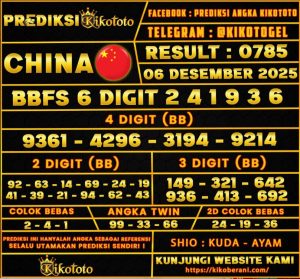 PREDIKSI TOGEL CHINA